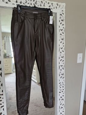 Maurices Faux Leather Skinny Pants - Brown